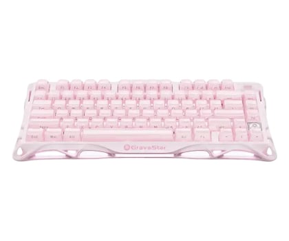Klawiatura bezprzewodowa Gravastar K1 Sakura Pink